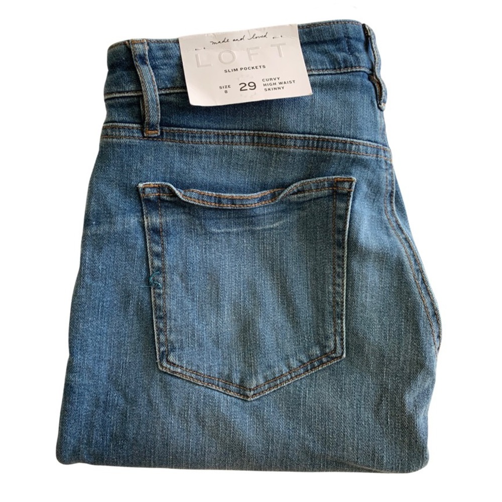 LOFT SLIM POCKETS - CURVY HIGH WAIST SKINNY